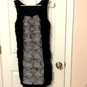 Retro 3D floral dress